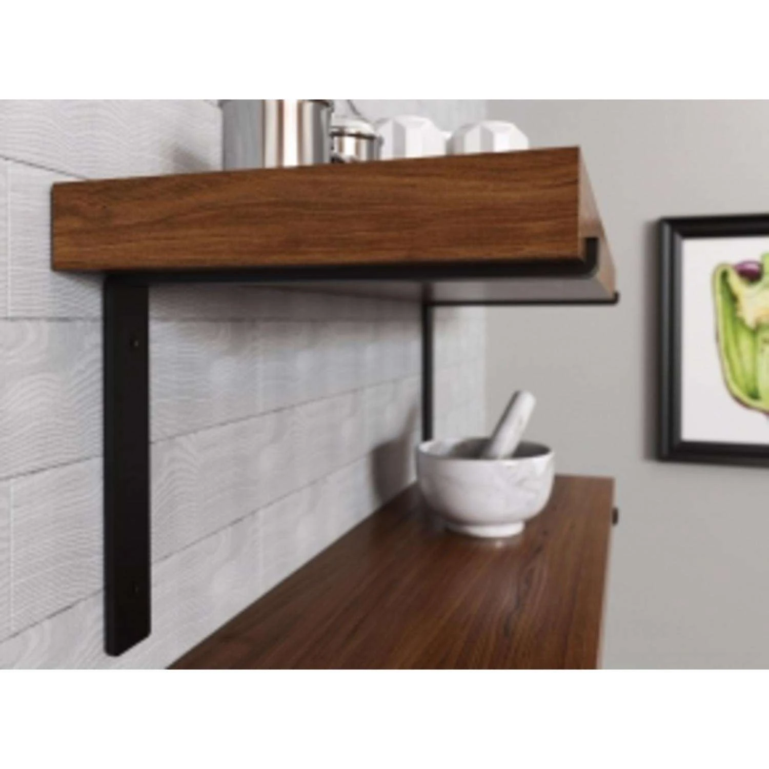 Knape & Vogt Black Steel Shelf Bracket 10 In. L 75 Lb - Image 2