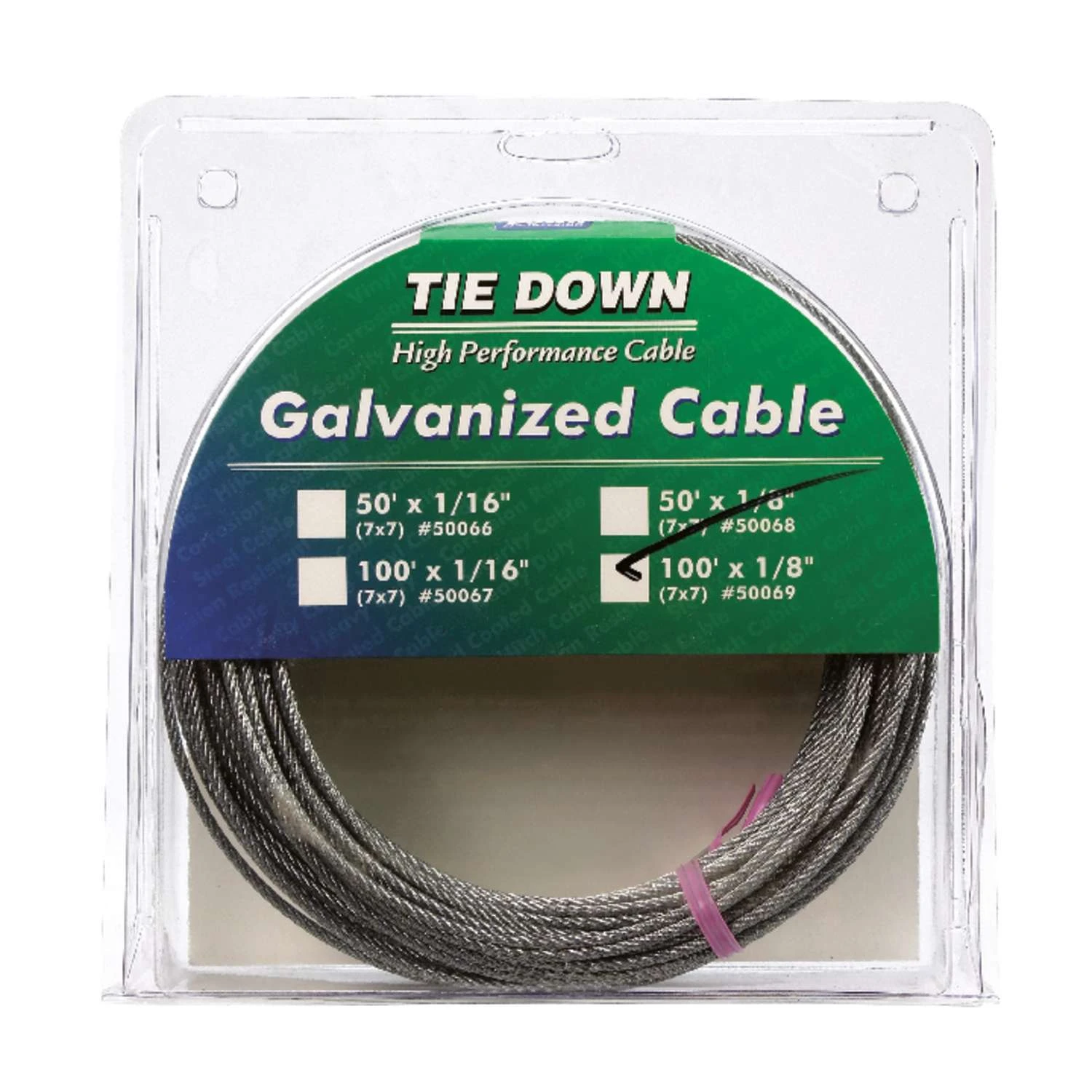Tie Down Engineering Galvanized Galvanized Steel 1/8 In. D X 100 Ft. L Aircraft Cable