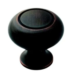 Amerock Allison Round Cabinet Knob 1-1/4 In. D Oil Rubbed Bronze 10 Pk
