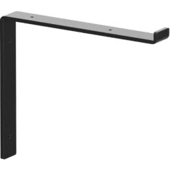 Knape & Vogt Black Steel Shelf Bracket 12 In. L 75 Lb