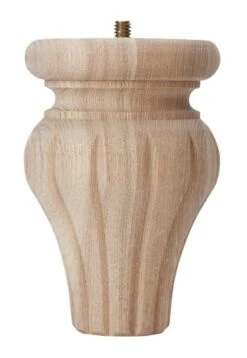 Waddell 4-3/4 In. H Reeded Wood Bun Foot