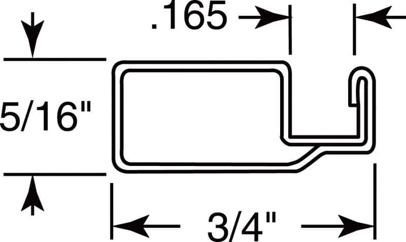 Prime-Line Brown Aluminum 5/8 In. W X 146 In. L Screen Frame 1 Pk - Image 2