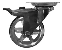 Shepherd Hardware 3 In. D Swivel Aluminum/Polyurethane Caster 100 Lb 1 Pk