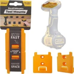 StealthMounts Yellow ABS Tool Holder 4 Pk