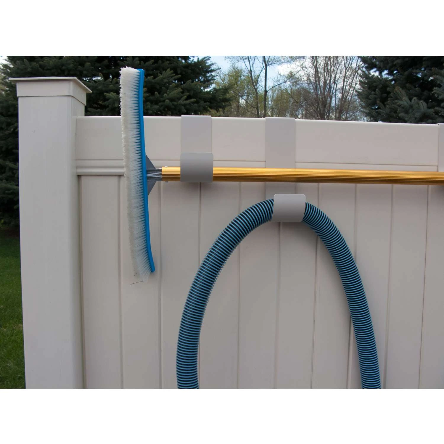 MIDE Products 10 In. L Powder Coated Beige Aluminum Long Slip-On Hook 25 Lb. Cap. 2 Pk - Image 3