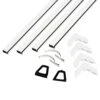 Phifer White Aluminum 5/16 In. W X 48 In. L Screen Frame Kit 1 Pk