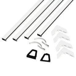 Phifer White Aluminum 5/16 In. W X 48 In. L Screen Frame Kit 1 Pk