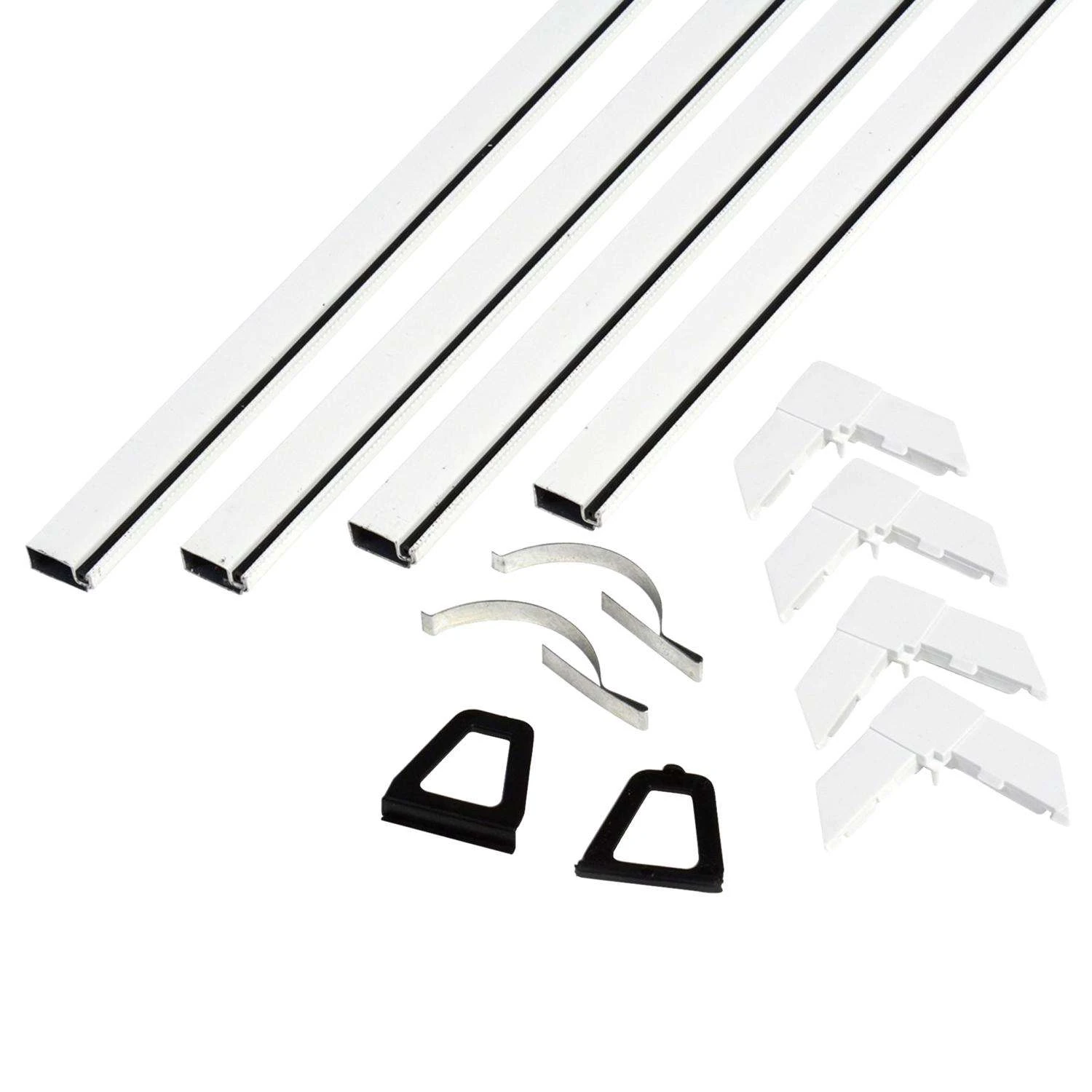 Phifer White Aluminum 5/16 In. W X 48 In. L Screen Frame Kit 1 Pk