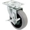 Shepherd Hardware 4 In. D Swivel Soft Rubber Caster 250 Lb 1 Pk