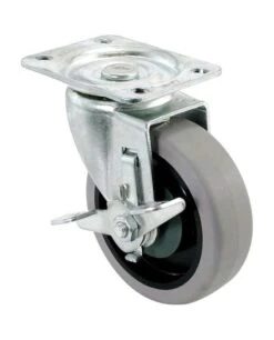 Shepherd Hardware 4 In. D Swivel Soft Rubber Caster 250 Lb 1 Pk