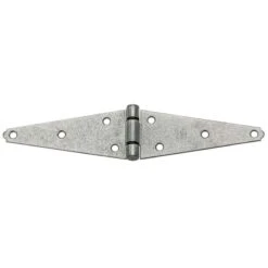 National Hardware 6 In. L Galvanized Silver Steel Heavy Duty Strap Hinge 2 Pk