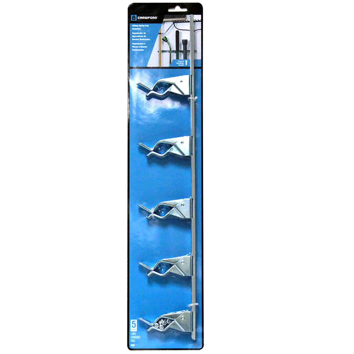 Crawford Zinc-Plated Silver Steel Spring Clip For 7/8 1 Pk - Image 2