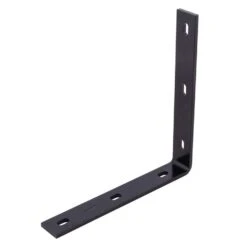 Hampton 1.50 In. H X 10.25 In. W X 1/4 In. D Black Steel Inside/Outside Corner Brace