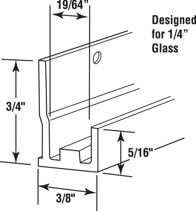 Prime-Line Medium Mirror J Channel 40 Lb - Image 2