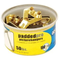 OOK Brass-Plated Padded Picture Hanger 50 Lb 10 Pk