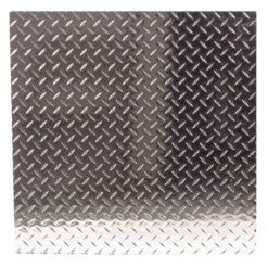 SteelWorks 0.06 In. X 24 In. W X 24 In. L Bright Aluminum Diamond Tread Plate