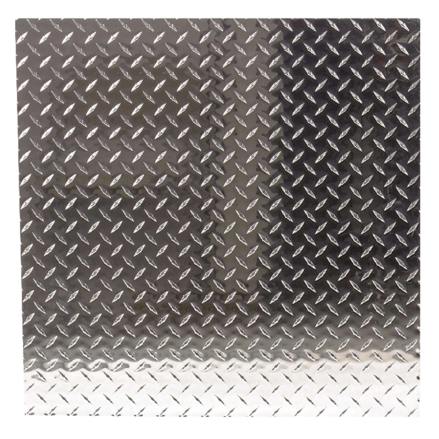 SteelWorks 0.06 In. X 24 In. W X 24 In. L Bright Aluminum Diamond Tread Plate