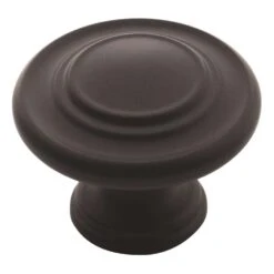 Amerock Inspiration Casual Round Cabinet Knob 1-5/16 In. D 1 In. Matte 10 Pk