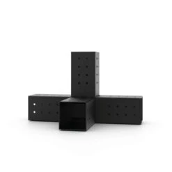 Toja Grid Quad & Solo Black Steel Mounting Bracket 14 Ga. 10.75 In. L