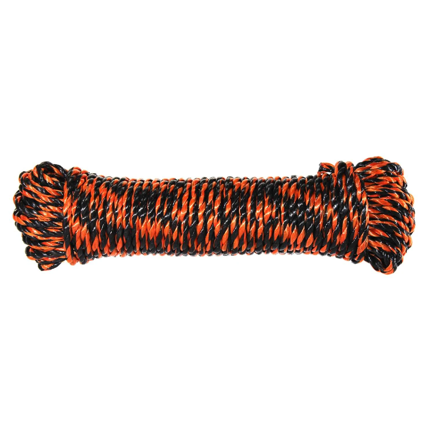 Ace 3/8 In. D X 100 Ft. L Black/Orange Twisted Poly Truck Rope - Image 2
