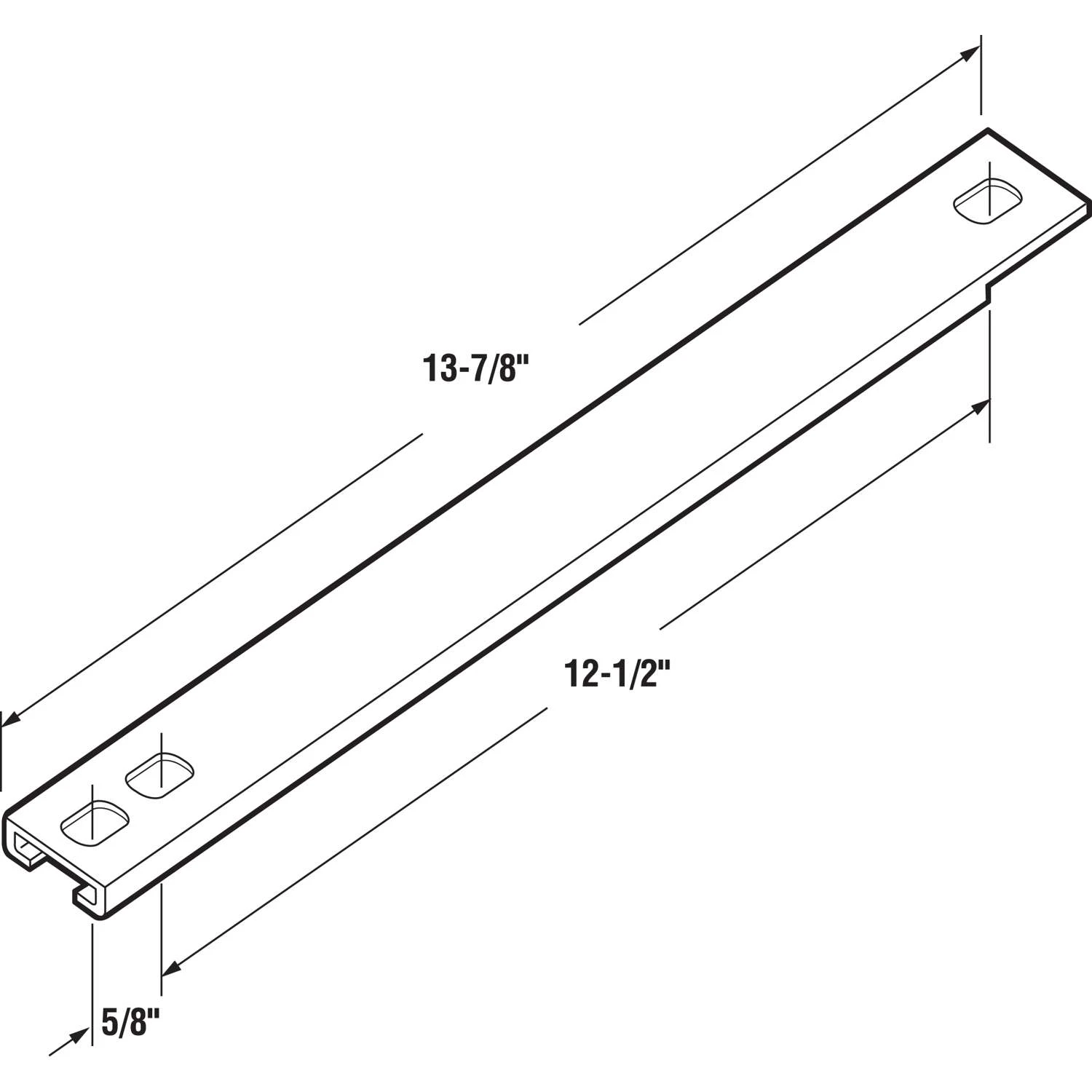 Prime-Line White Casement Window Track 2 Pk - Image 2