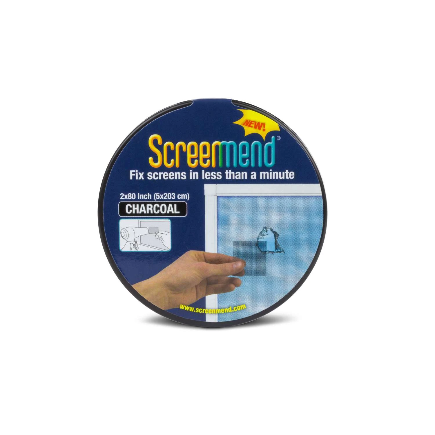 Screenmend Charcoal Fiberglass Screen Repair Patch 2 In. W X 80 In. L 1 Pk