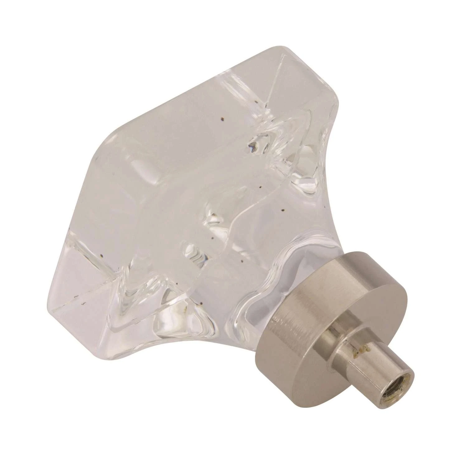 Amerock Glacio Transitional Square Cabinet Knob 1-5/16 In. Polished Nickel 1 Pk - Image 4