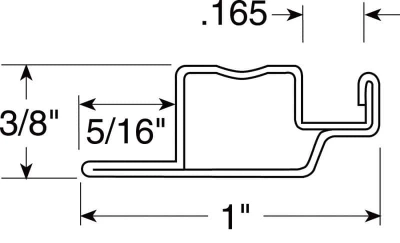 Prime-Line White Aluminum 1 In. W X 94 In. L Screen Frame 1 Pk - Image 2