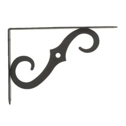 Hampton Black Steel Shelf Support 12 Ga. 10 In. L 100 Lb