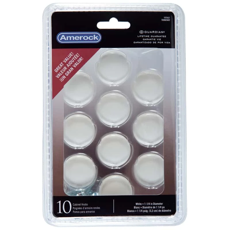 Amerock Allison Round Cabinet Knob 1-1/4 In. D 1 In. 10 Pk - Image 2