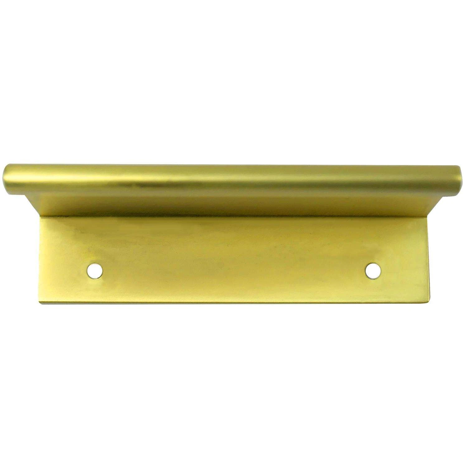 Laurey Contemporary Rectangle Edge Pull 9 In. Satin Brass Gold 1 Pk - Image 3