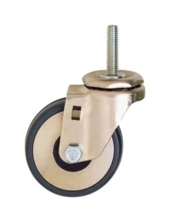 InterMetro 3 In. D Swivel Hard Rubber Caster 300 Lb 1 Pk