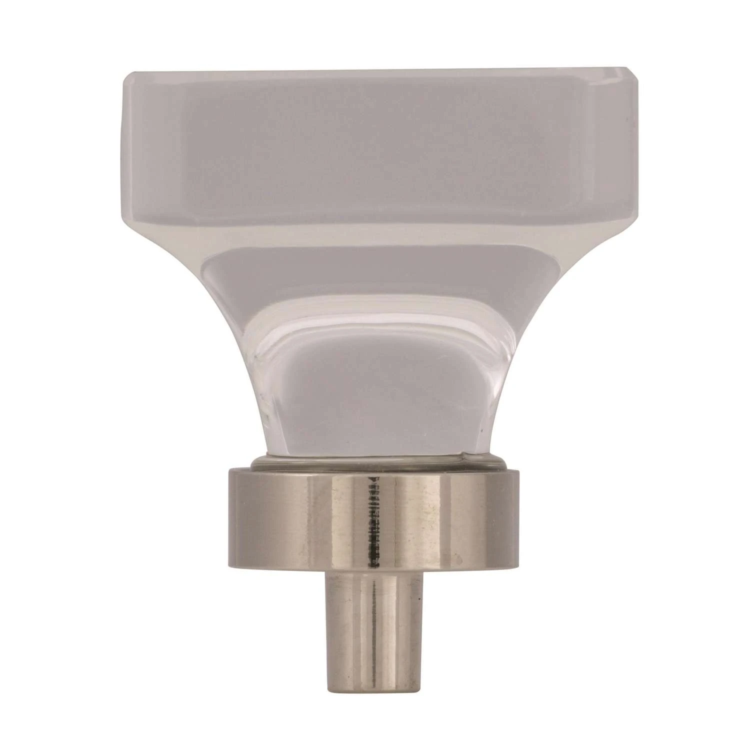 Amerock Glacio Transitional Square Cabinet Knob 1-5/16 In. Polished Nickel 1 Pk - Image 3