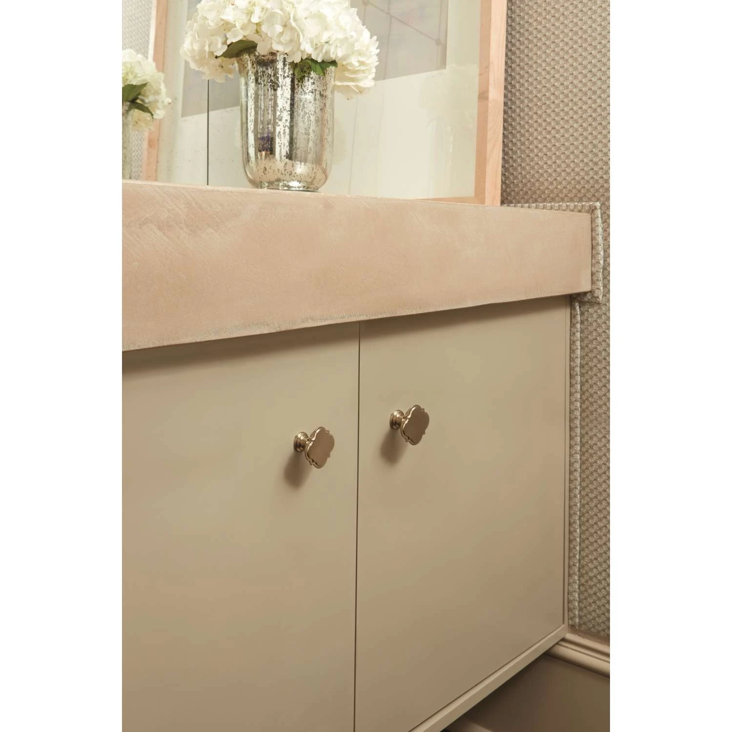 Amerock Grace Revitalize Cabinet Knob 1-3/4 In. D 1-3/8 In. Golden Champagne 1 Pk - Image 4