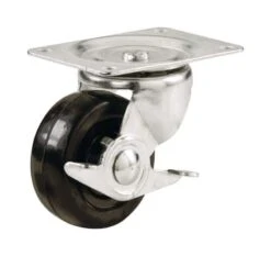 Shepherd Hardware 4 In. D Swivel Soft Rubber Caster 225 Lb 1 Pk