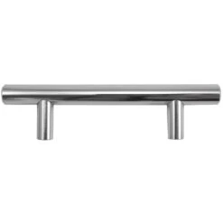 Laurey Melrose T-Bar Cabinet Pull 3 In. Polished Chrome Silver 5 Pk