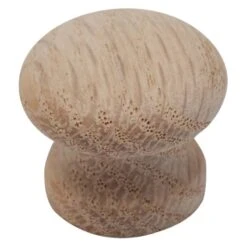 Waddell Round Cabinet Knob 1 In. D .5 In. Natural 1 Pk