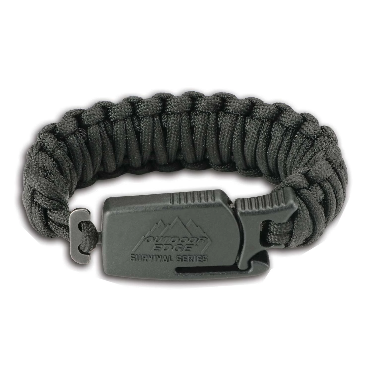 Outdoor Edge Para-Claw 1/16 In. D X 7 In. L Black Braided Paracord Large Survival Bracelet - Image 2