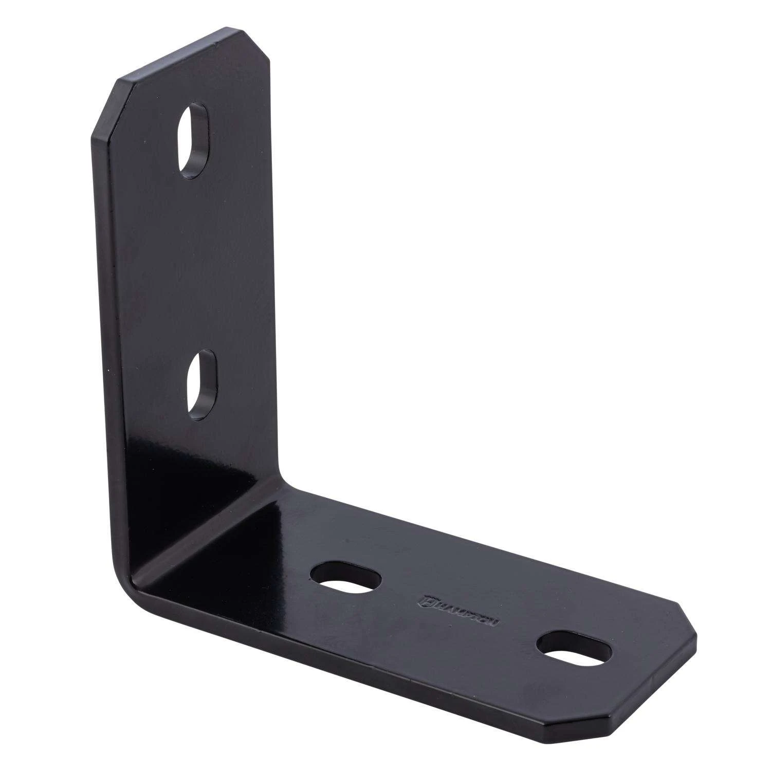 Hampton 3 In. H X 6.25 In. W X 1/4 In. D Black Steel Inside/Outside Corner Brace - Image 2