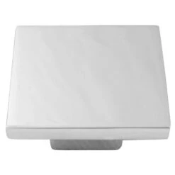 Laurey Ultima Square Cabinet Knob 2 In. D 49 Mm Polished Chrome 1 Each