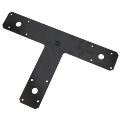 National Hardware 8 In. H X 1/8 In. W X 12 In. L Black Steel T-Plate