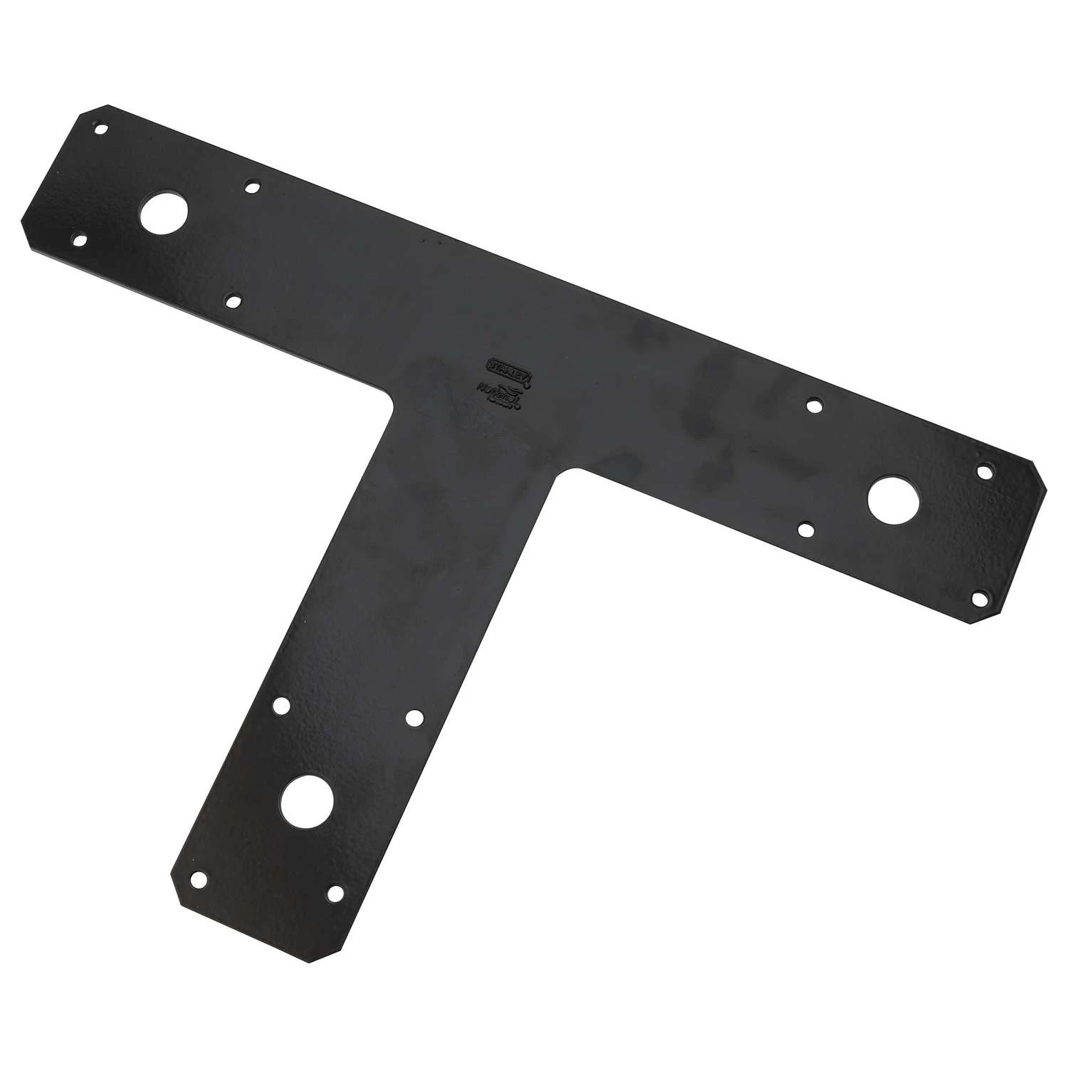 National Hardware 8 In. H X 1/8 In. W X 12 In. L Black Steel T-Plate