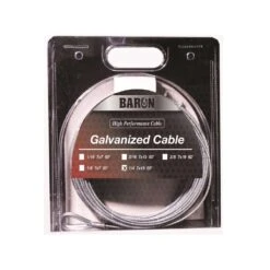 Baron Galvanized Galvanized Steel 1/4 In. D X 50 Ft. L Aircraft Cable
