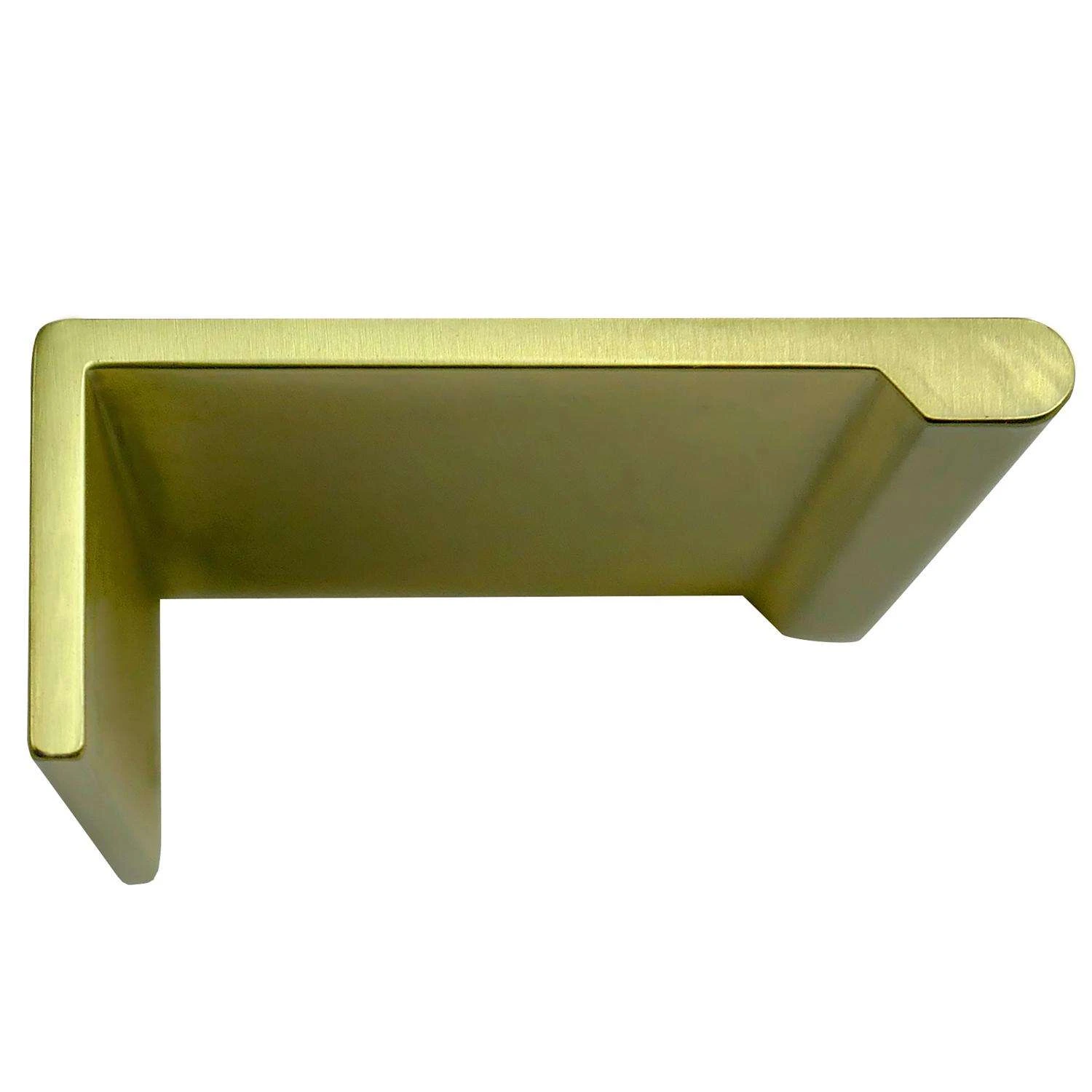 Laurey Contemporary Rectangle Edge Pull 9 In. Satin Brass Gold 1 Pk - Image 2