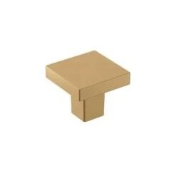 Amerock Monument Modern Square Cabinet Knob 1 In. Champagne Bronze 6 Pk