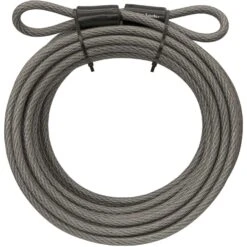 Master Lock 3/8 In. D X 360 In. L Vinyl Coated Steel Flexible Braided Steel Cable