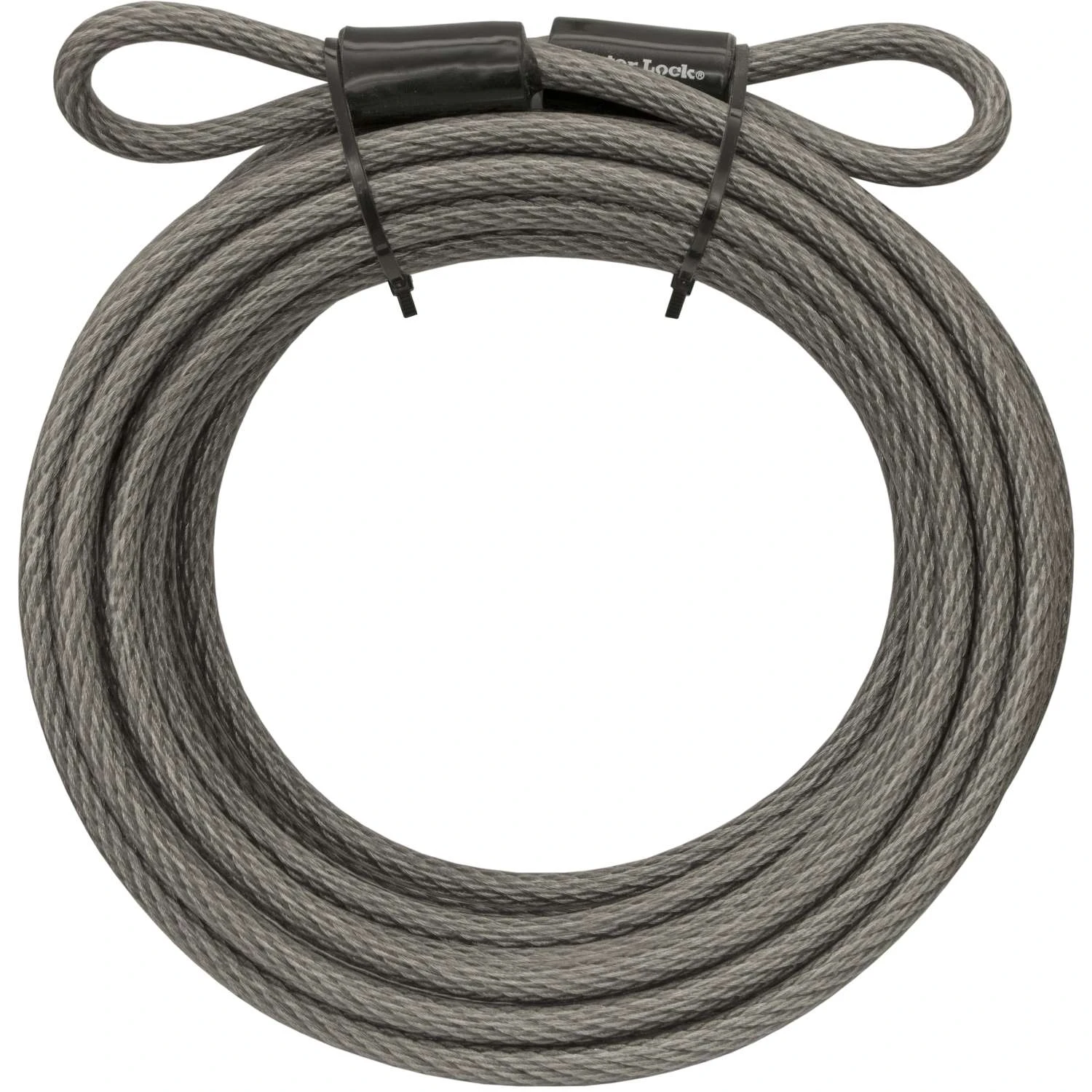 Master Lock 3/8 In. D X 360 In. L Vinyl Coated Steel Flexible Braided Steel Cable