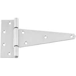 National Hardware 8 In. L Stainless Steel Silver Stainless Steel Heavy Duty T Hinge 1 Pk