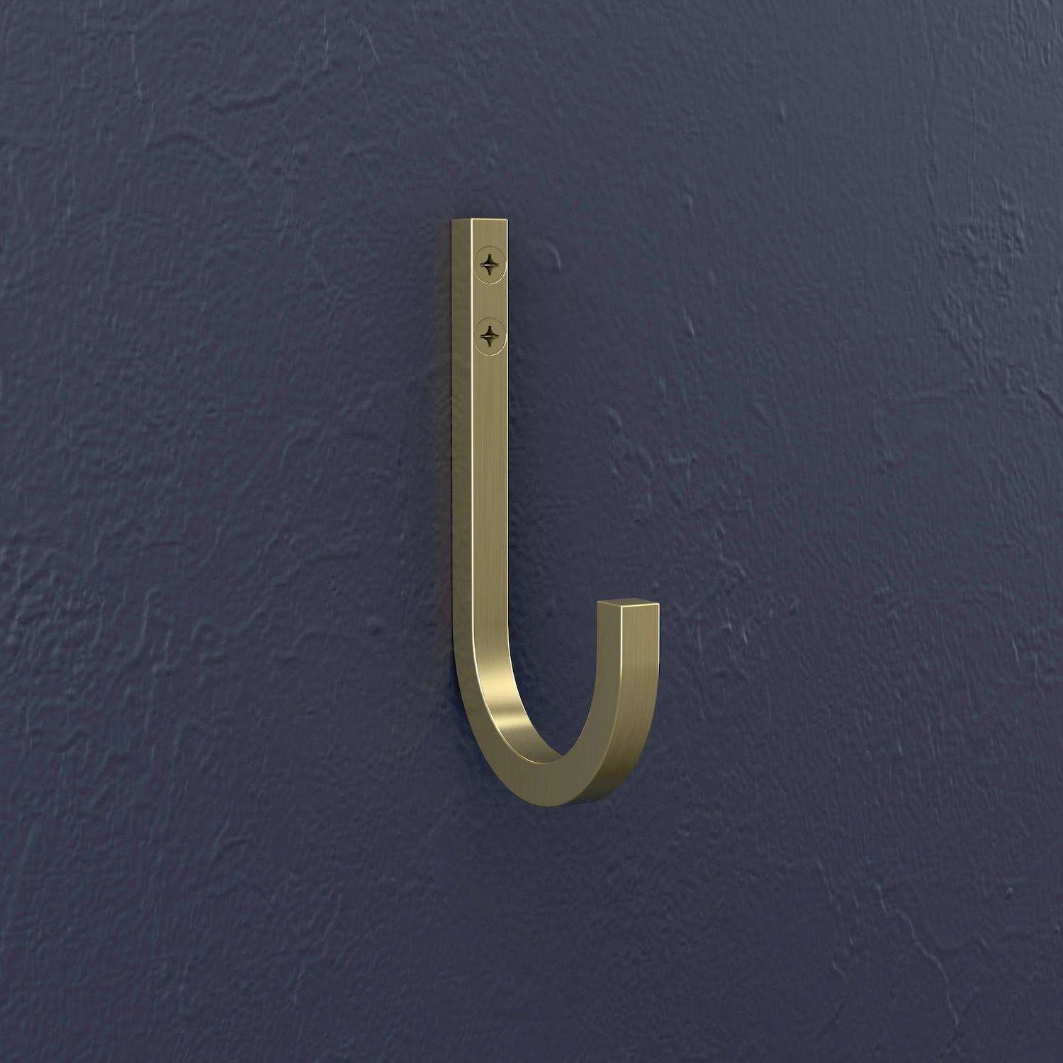 National Hardware Reed Medium Brushed Gold Steel 4 In. L Hook 60 Lb 1 Pk - Image 4