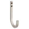 National Hardware Reed Medium Satin Nickel Steel 4 In. L Hook 60 Lb 1 Pk